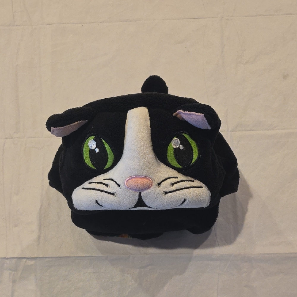 Comfy Critters Pillow Blanket Kids Travel Naptime Stuffed‎ Animal Black Cat
